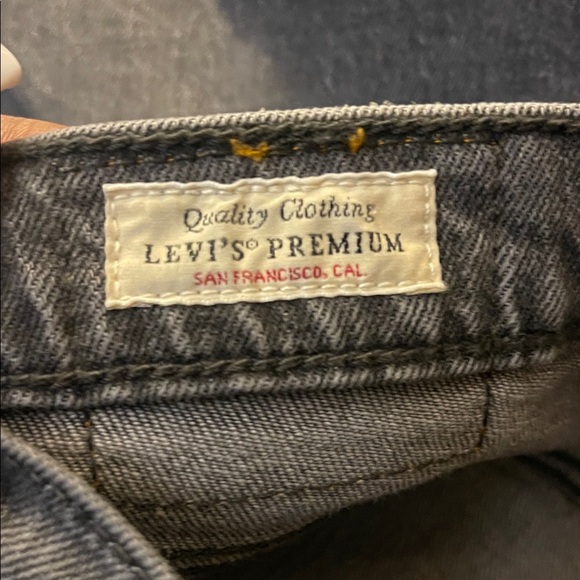 Levi's Ribcage Straight Ankle Jeans Charcoal Size 16W - Picture 15 of 16